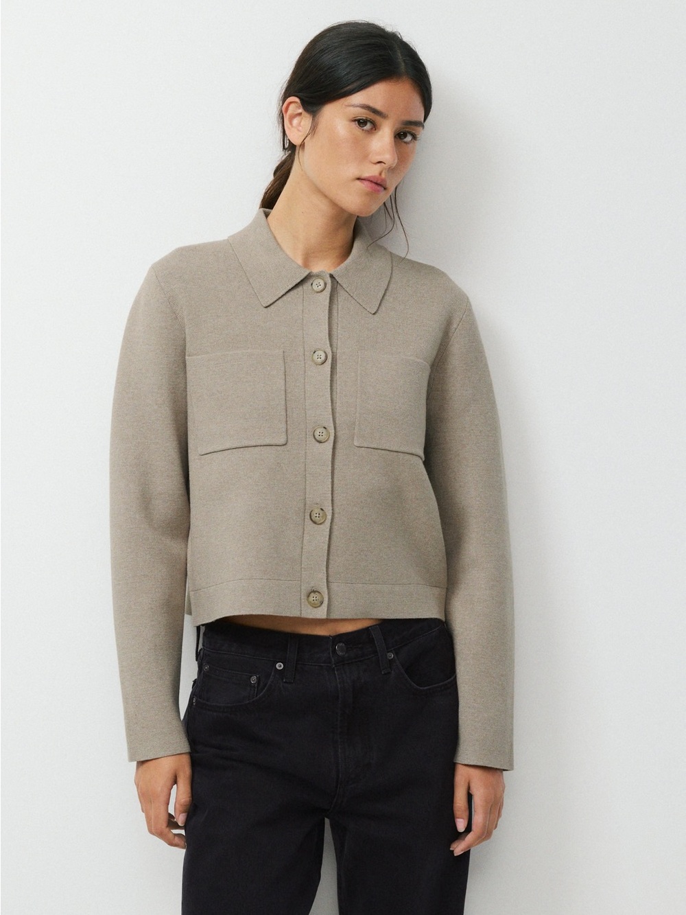 Aritzia Babaton Society Cardigan,
Nomad Taupe